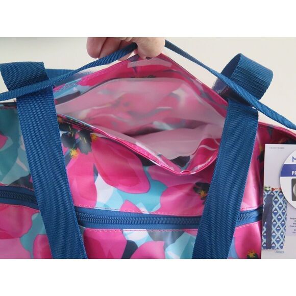 Arctic Zone Antimicrobial Insulated 30 Can Floral Print Cooler & Tote Bags - Picture 9 of 12